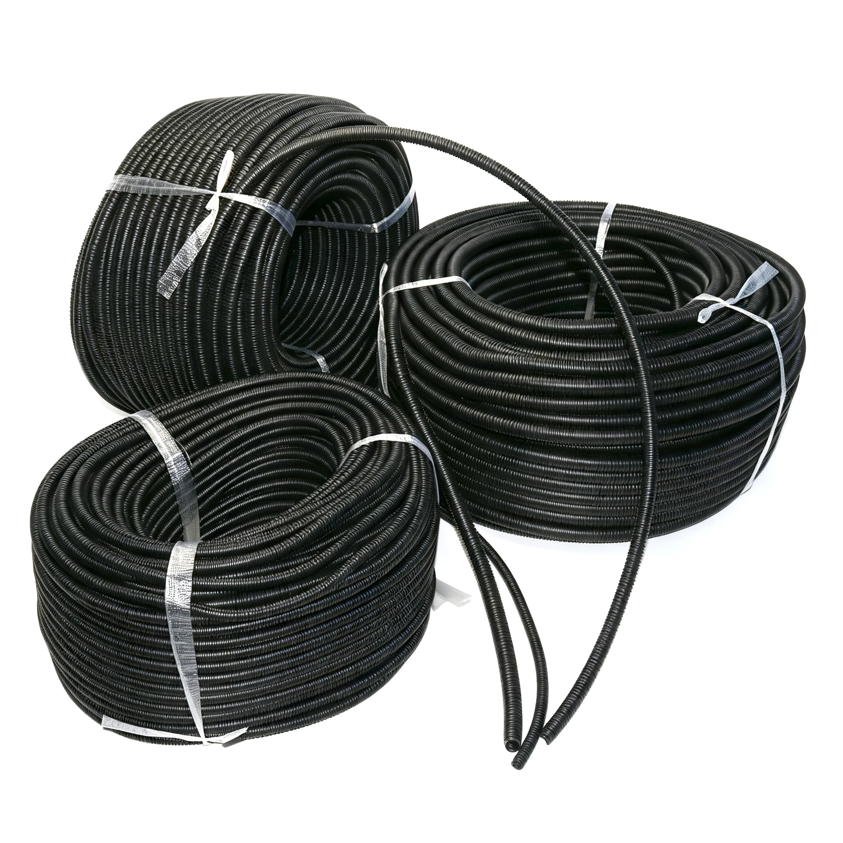 Flexible Plastic Corrugated Tube Heat Resistant Wire Conduit  Automotive Electric Bicycle Wire Harness Protection Cable Conduit