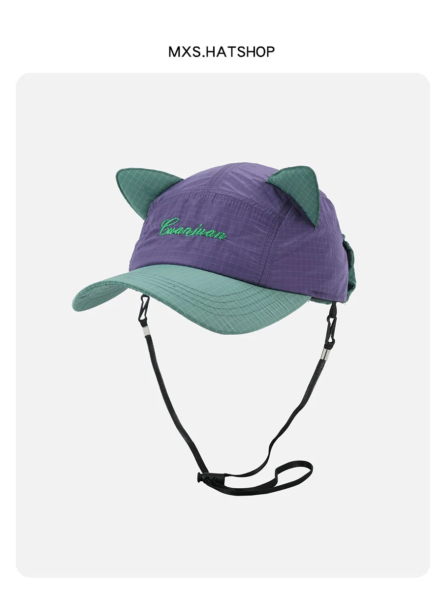 

Peaked cap men's and women's summer quick-drying thin pilot baseball cap