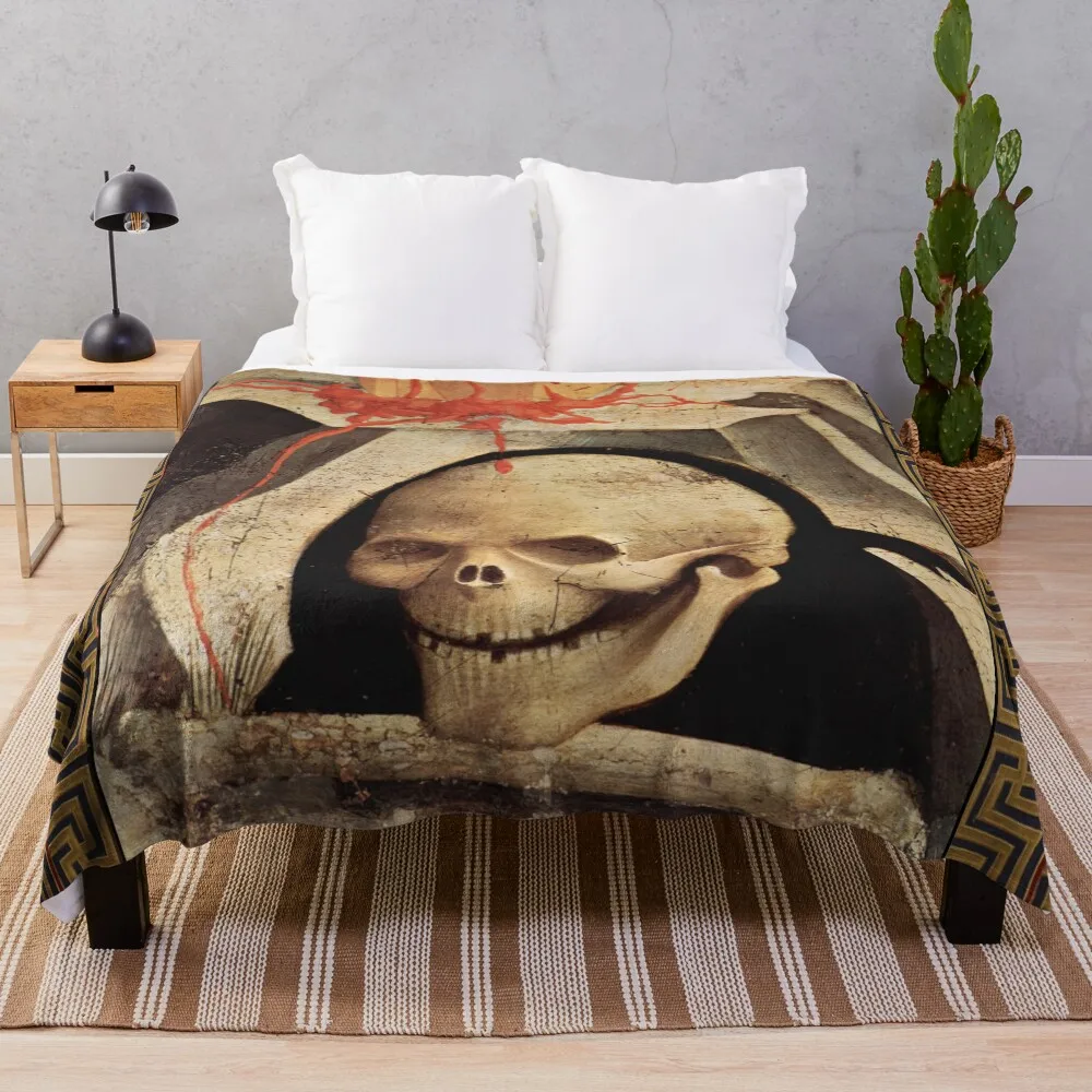 

SKULL OF ADAM ON MOUNT CALVARY Throw Blanket Luxurious Soft Blanket Holiday Gift for Family