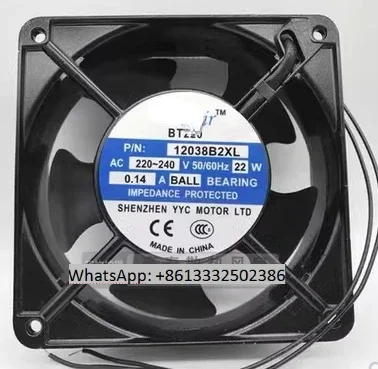 12038B2XL AC 220V 0.14A 120x120x38mm Server Cooling Fan