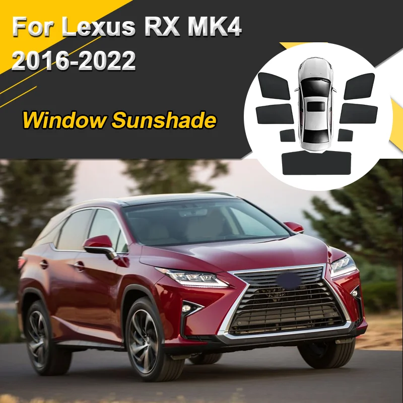 Car Sun Shades For Lexus RX AL20 MK4 300h 350h 450h 2016-2022 Sunshade Magnetic Heat insulation Privacy Window Visor Accessories