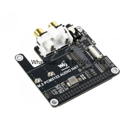 Chipboard Waveshare Pcie to M.2 Hat for Pi, Nvme Ssd Support, I2s Audio,3.5mm Jack Rca, Driver-free Set up Driver-free