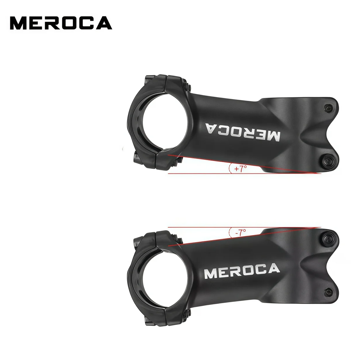 MEROCA 7° 31.8×70 mm Aluminum Alloy Forged Integrated MTB Road Bike Stem High-Strength Anti-Corrosion Front Handlebar Stem
