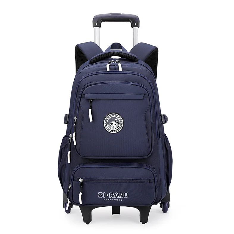 

Школьный рюкзак на колесиках для мальчиков, школьная сумка для учащихся начальной школы, рюкзак 3-6 классов, рюкзак на колесиках для средней школы для мальчиков