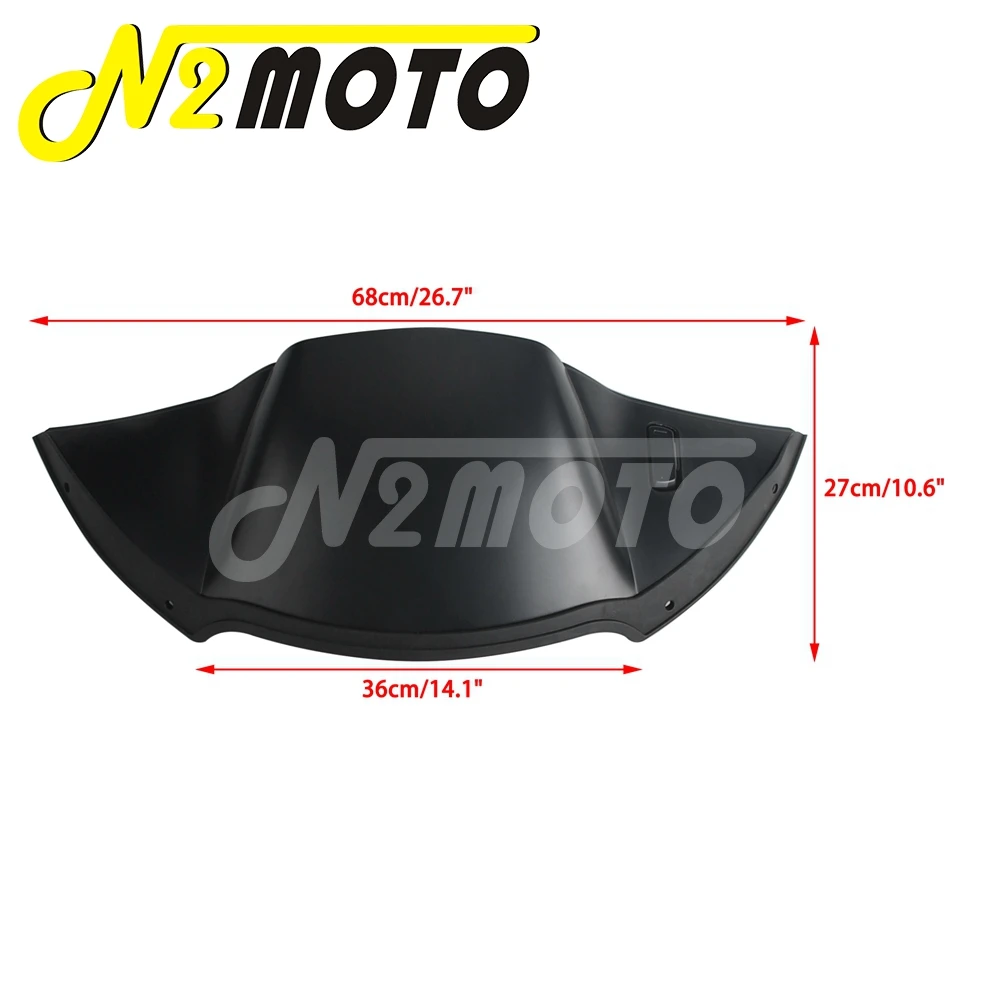 Plastic Front Top Air Duct Baffle Cover Fairing W/ On Off Switch Actuator For Harley Road Glide 2015-24 FLTRT FLTRX FLTRU FLTRK