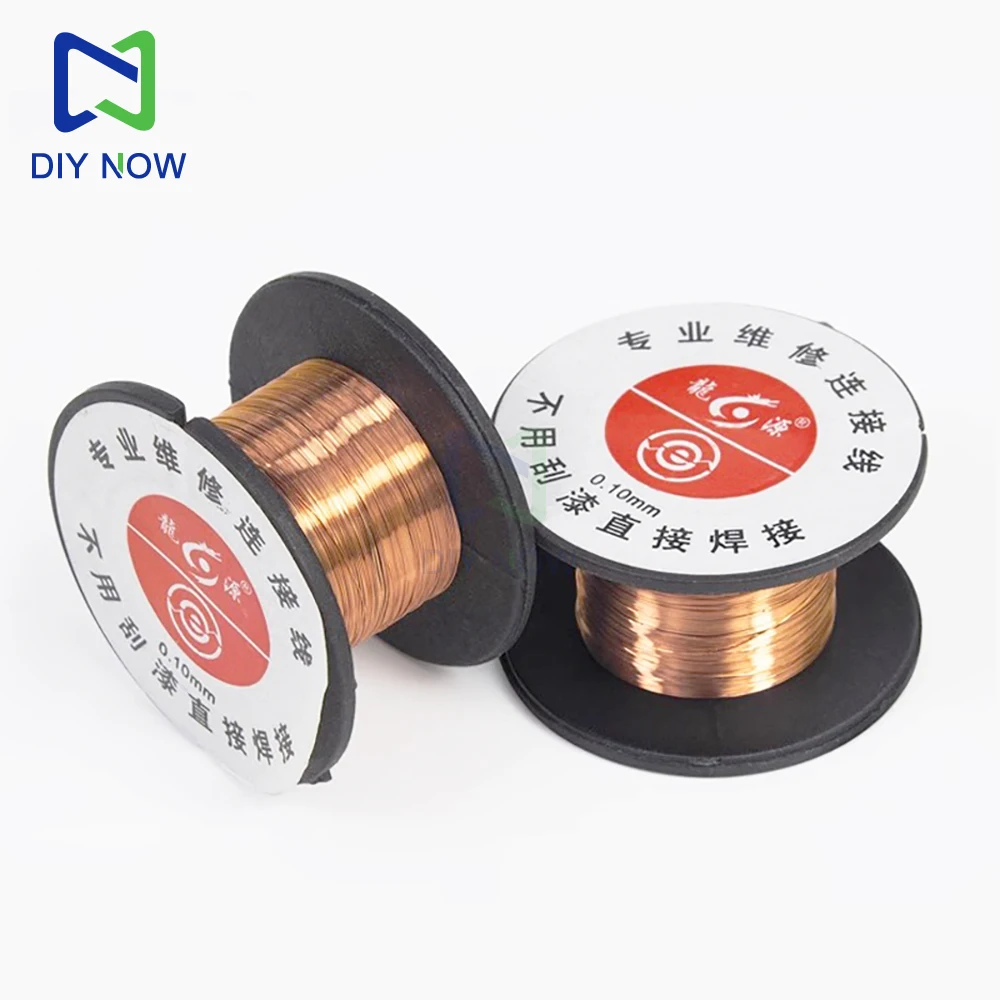 1Pc 0.1Mm Mobile Phone Computer Circuit Board Repair Connection Wire Enameled Wire Coil Copper Circuit Board Welding Wire