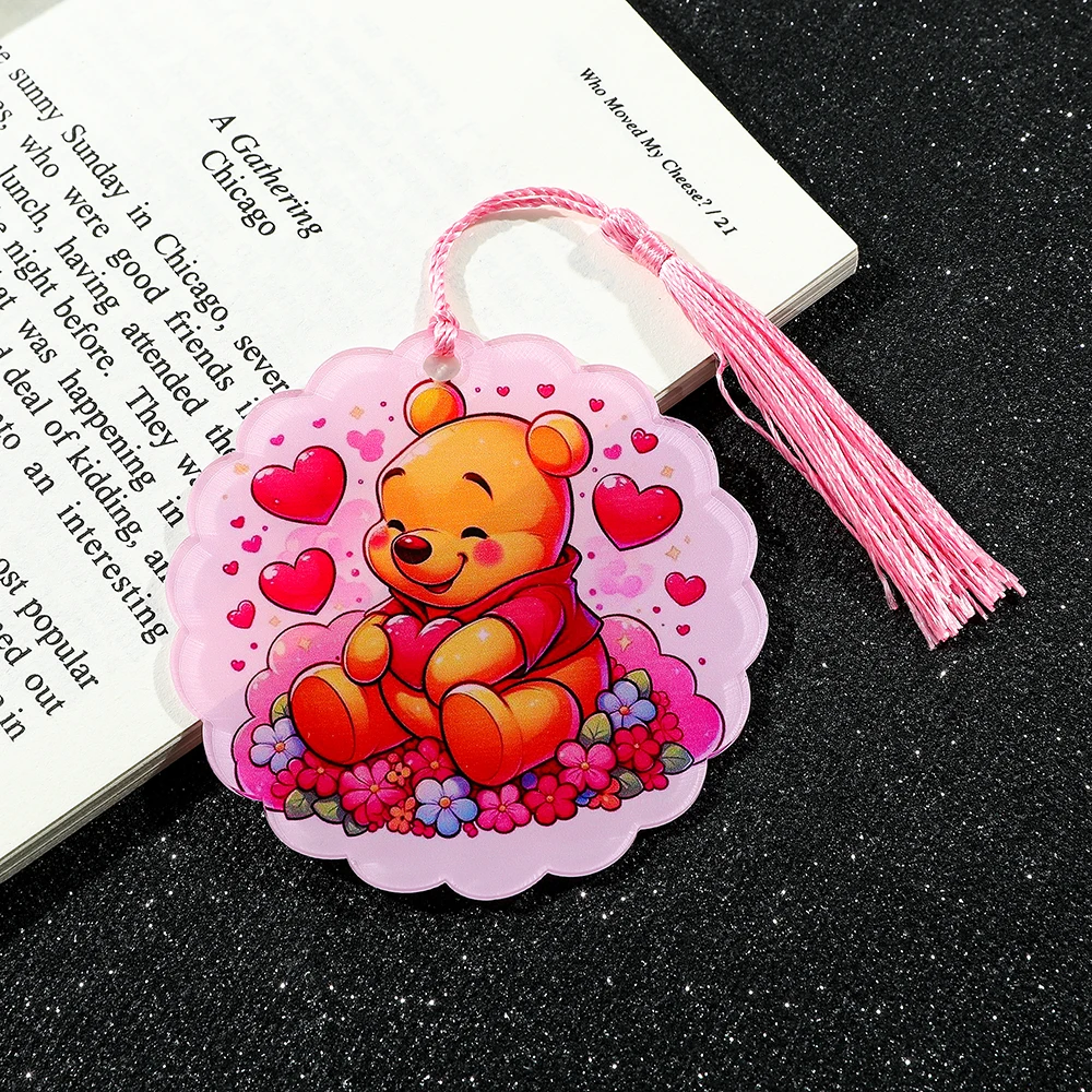 Disney Book Mark Series Cute Stitch Acrylic Bookmarks Cartoon Fans Collection Reading Mark Stationery School Supplies