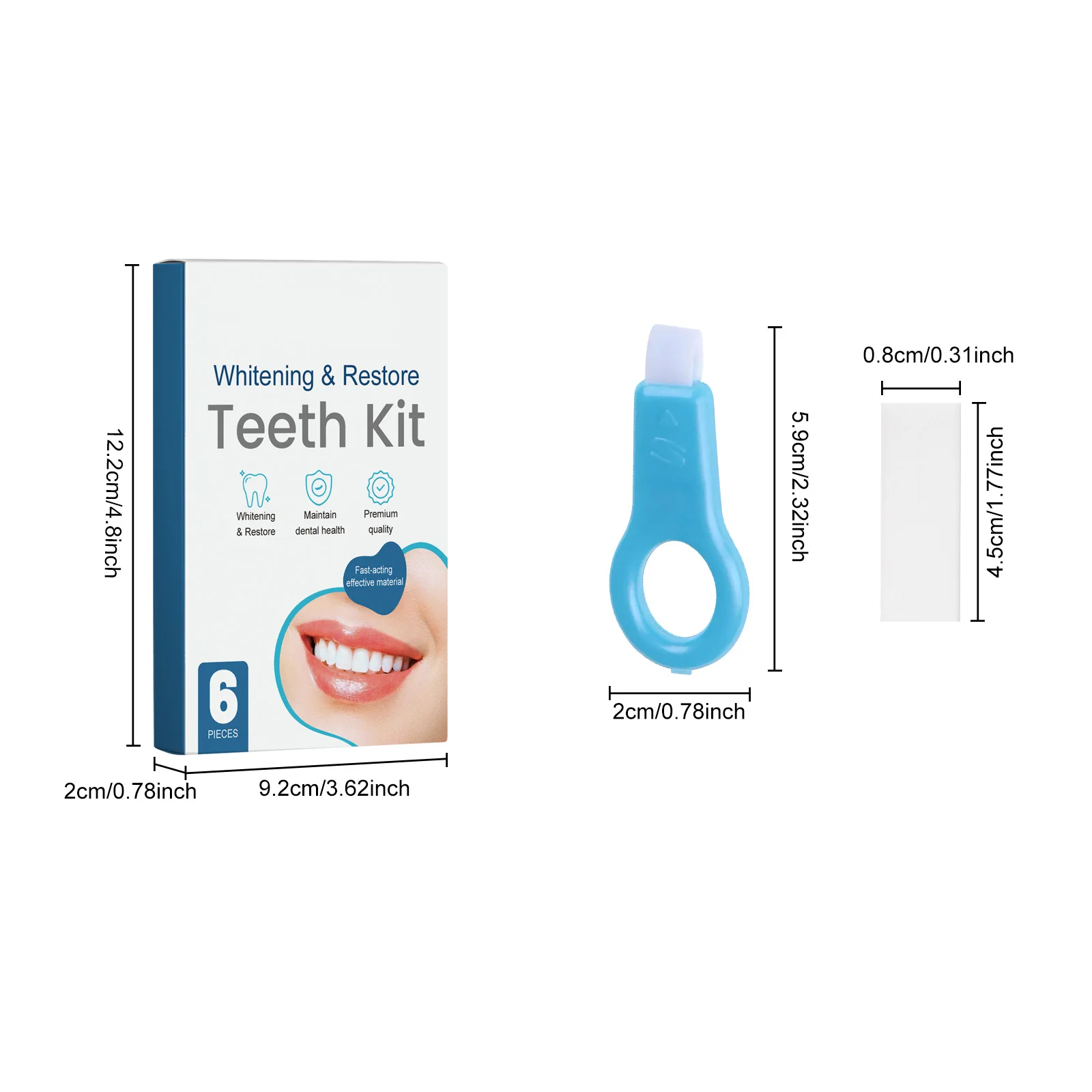 Teeth Cleaning Kit Dental Repair Whitening Yellow Stain Remover Sponge Brush Comprehensive Oral Solution