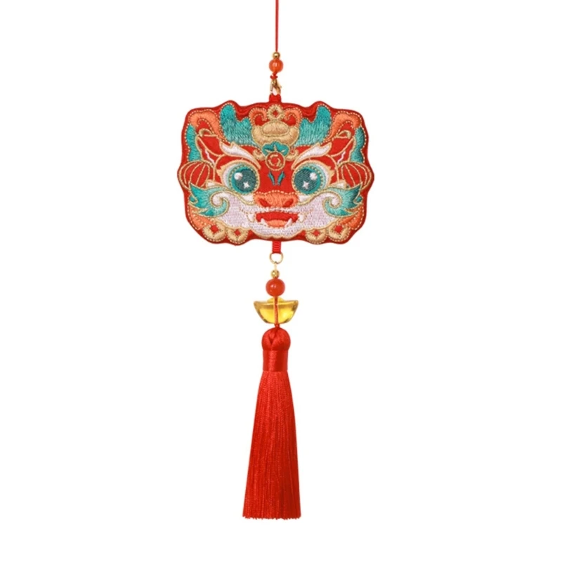 

2024 Chinese Dragon Year Embroidered Empty Sachet Bag for Girl Women Jewelry Sachet Party Favor