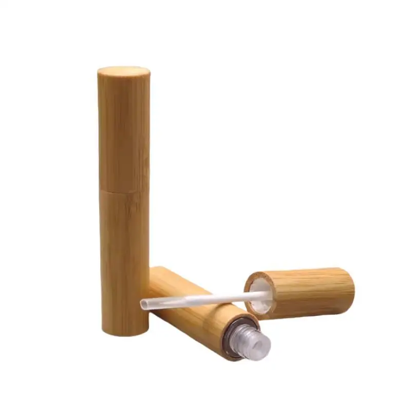 

4 мл пустые косметические упаковочные контейнеры «сделай сам», бамбуковый тюбик для жидкой подводки для глаз, бамбуковый тюбик для подводки глаз высшего класса, инструмент для красоты