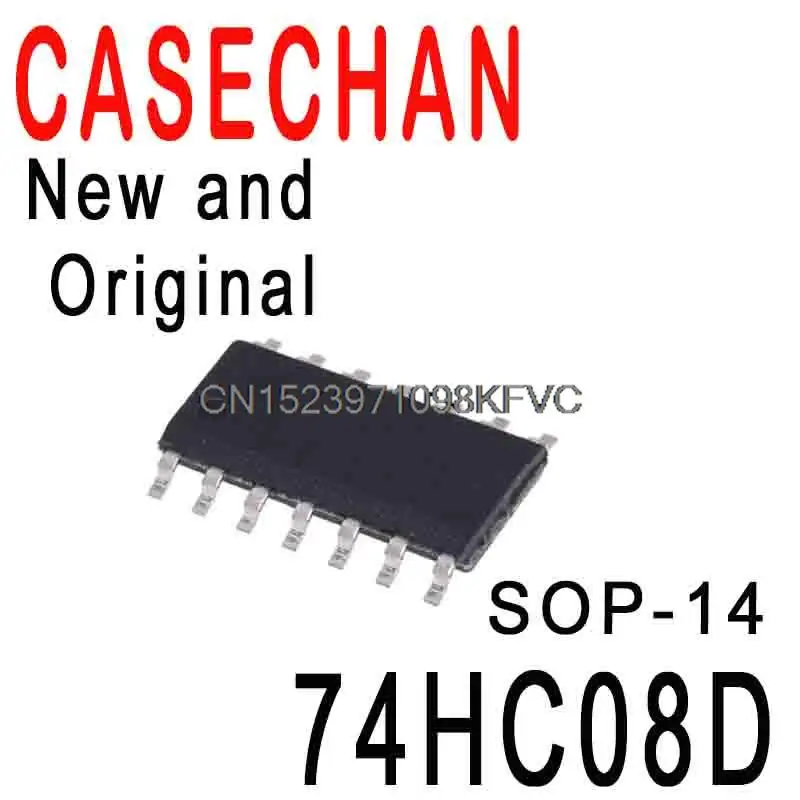 10PCS New and Original 74HC08 SN74HC08DR SMD SOP-14 Logic Chip In Stock IC 74HC08D