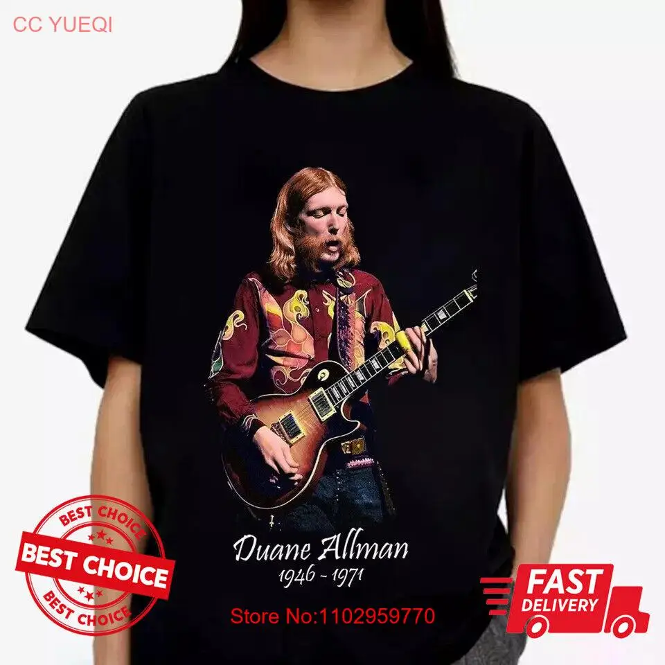 Duane Allman 1946-1971 Мужская футболка для заднего вида S-3XL Q2587