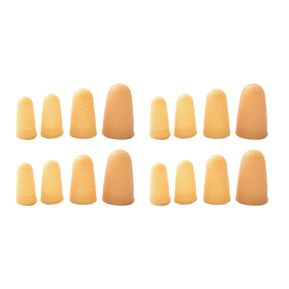 

25 Pcs Rubber Anti static Finger Covers Durable Protective Caps for Counting Money Paper Craft Sewing Gloves Reusable Fingertip