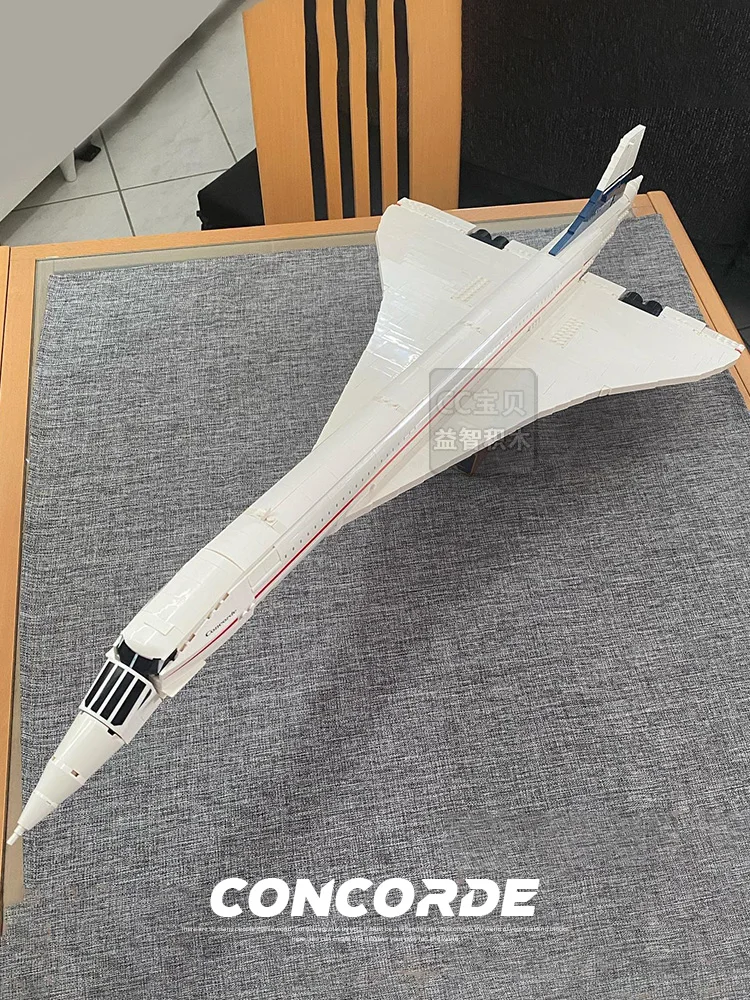 2083 قطعة مكعبات بناء إيرباص كونكورد في العالم أول طائرة أسرع من الصوت مساحة الطيران 10318 ألعاب مكوكية هدايا عيد الميلاد للأطفال #2