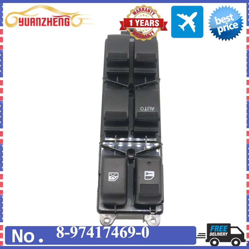CAR Left LHD Electric Master Power Window Control Switch Lifter Button For Isuzu D-MAX Pickup 2012-2019 8974174690