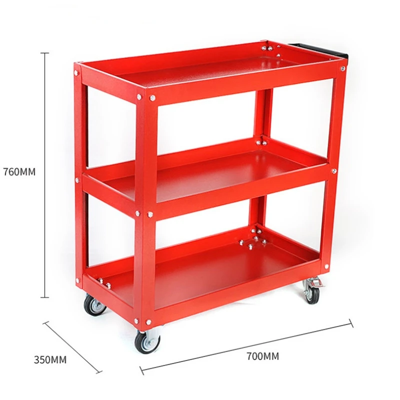 Rolling Tool Cart Rolling Tool Cart Storage Stand Utility with Wheels Movable 3 Tier Storage Cabinet for Warehouse Repair Shop