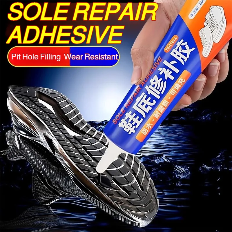 Home Soft Rubber Adhesive Shoes Repair Special Adhesive Waterproof Quick Drying Strong Filling Repair Holes in The Soles of Shoe