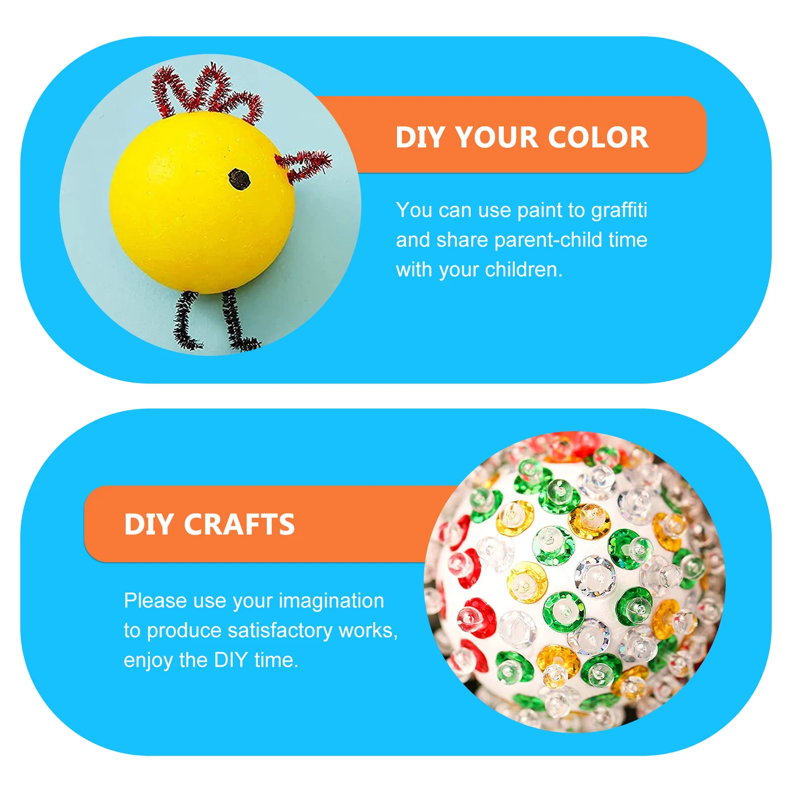 

20pcs Foam Diy Decor White Embryo Unfinished Ball For Kids Diy Xmas Prop Christmas Ball Shape Ornament Handmade Craft Scene