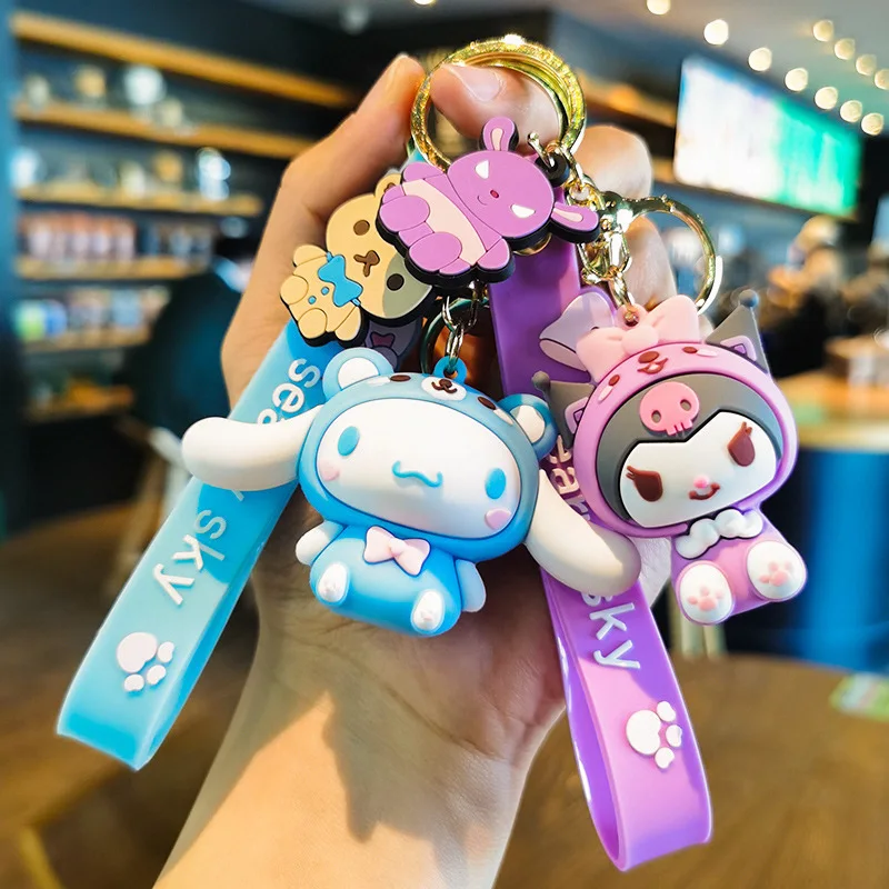 

Hot Sale Sanrio Keychain Wholesale Cinnamon Kuramitsu, New Cute Cartoon Key Rings and Key Chains Y2k Fashion Toys Cartoon Frind