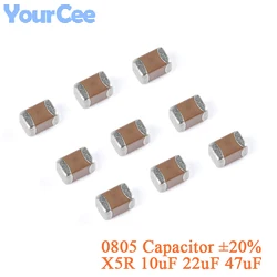 100pcs 0805 SMD Capacitor ±20% X5R 10uF 22uF 47uF