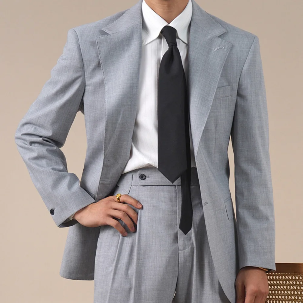 

Italian-style Spring Summer Men's Casual Suit Jacket Men Suit Business Tuxedos Smoking Uomo Men Tuxedo Suit Traje Novio 2026