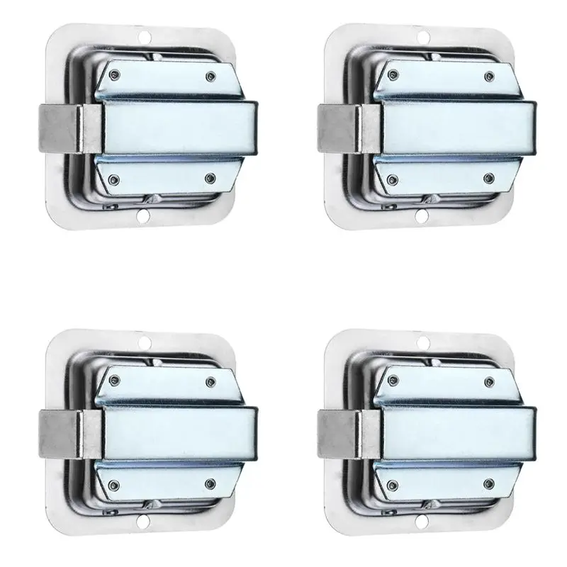 4X Stainless Steel Truck RV Tool Box Locks Trailer Door Paddle Handle Latch Paddle Locks With 8 Keys
