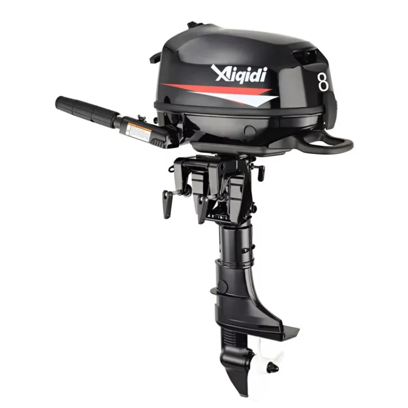 AIQIDI New 4-Stroke 8HP 139cc Manual Tilt Water Cooled  F6 Outboard Motor for Resale
