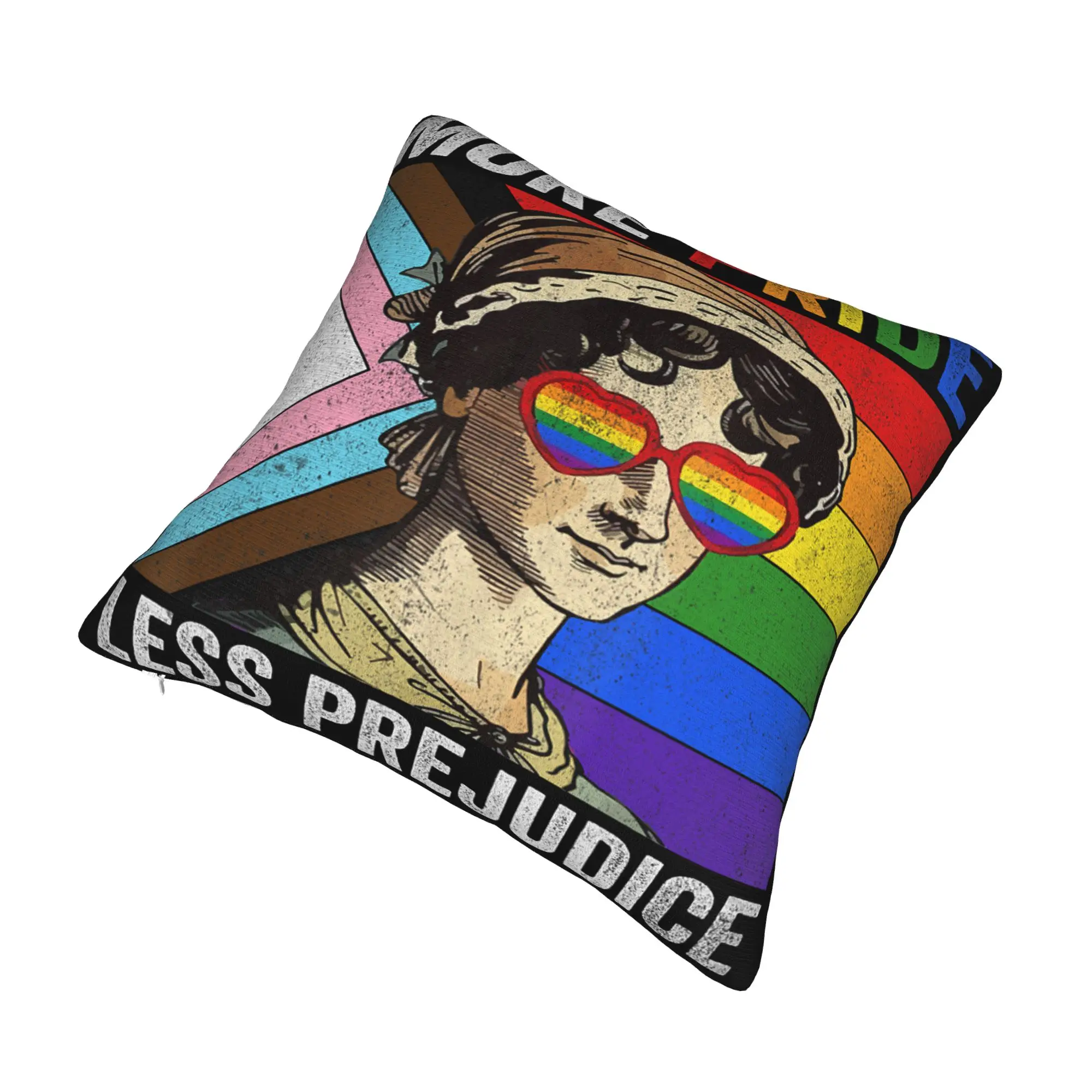 Decorative Pillowcases More Pride Less Prejudice  Merchandise Home  Pillow Case Cover Zipper Multiple Sizes