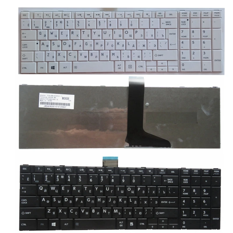 Rosyjska klawiatura do laptopa toshiba C850 C855D C850D C855 C870 C870D C875 L875 L850 L850D L855 L870 L950 L955 C70 C70D C75 RU