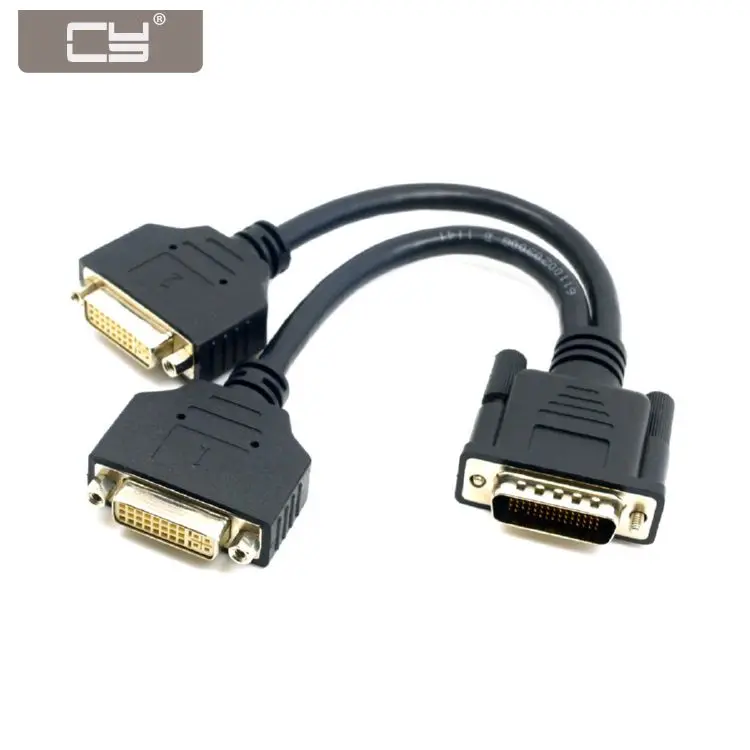 

CYDZ 24+5 DMS-59 Male to Dual DVI Female Female Splitter Extension Cable for Graphics Cards & Monitor