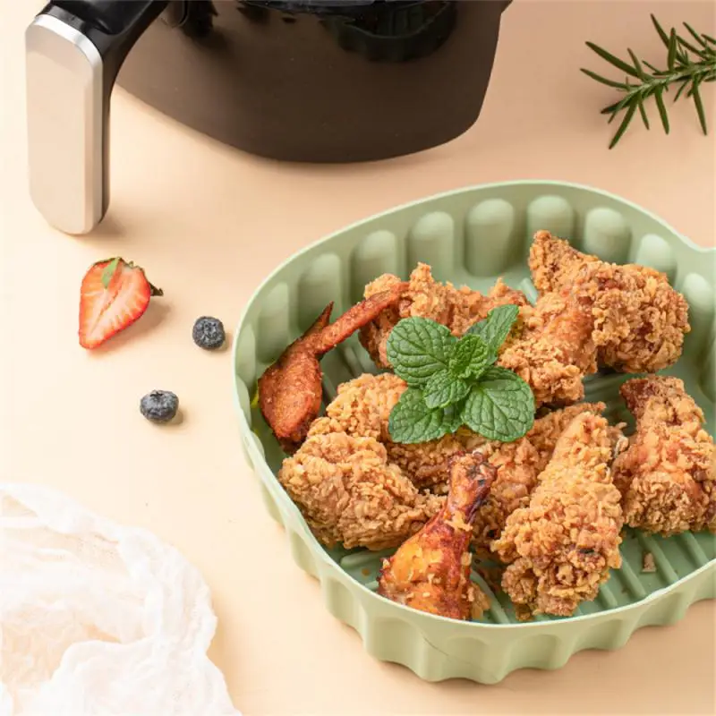 Silicone Basket Food Grade Prevent Spilling Leakage Pot Round Baking Tools Ryers Oven Baking Stronger Stability Kitchen Gadgets