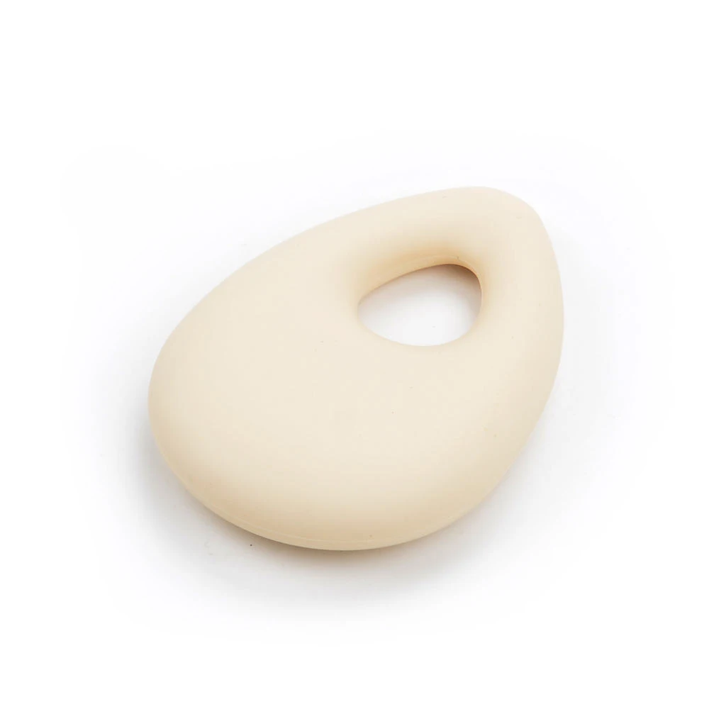 Romantic Angle Tear Pendant Silicone Teething Necklace 1pc Teether Beads For Baby Nurse Gifts For Mom Custom Jewelry