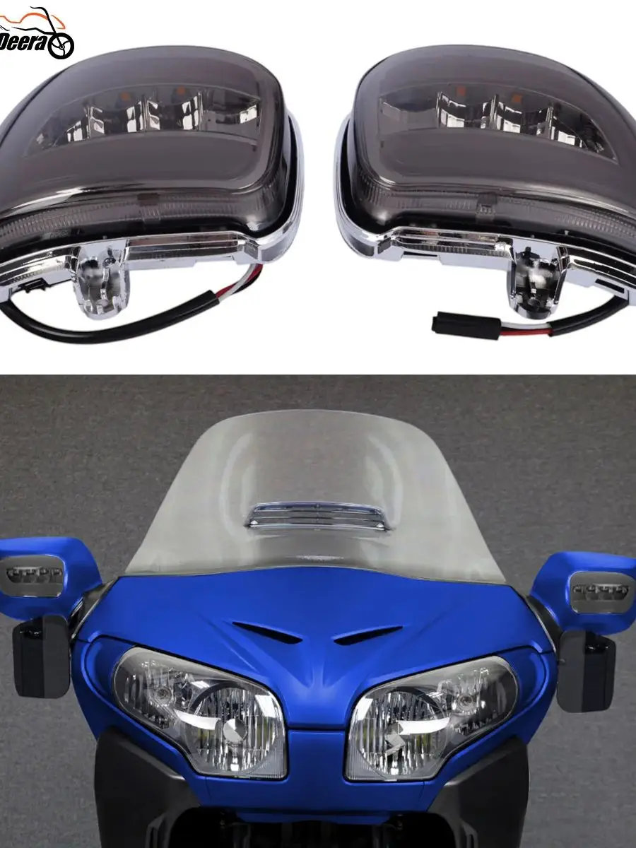 Clignotant LED pour Honda Goldwing GL1800 2001 – 2017 F6B 2013-2017, rétroviseurs latéraux arrière, accessoires de moto gauche droite