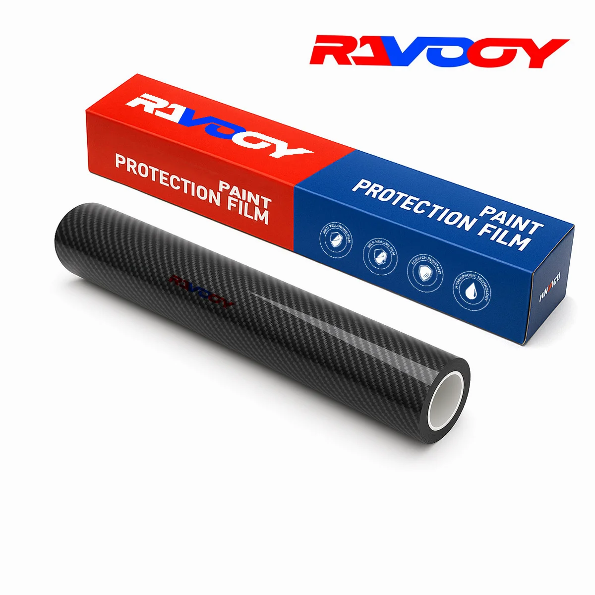 

High Quality Glossy Spiral Black Carbon Fiber Vinyl Wrap Film Self-Adhesive Auto Tuning Stickers Durable Paint protective film