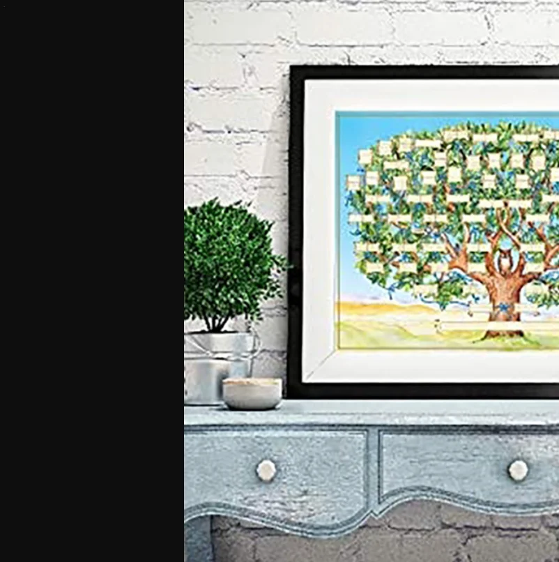 40x60cm Fillable Family Tree Chart 6 Generation Canvas Wall Blank Ancestry Family Tree Hanging Wall Decals Cloth Home Decoration