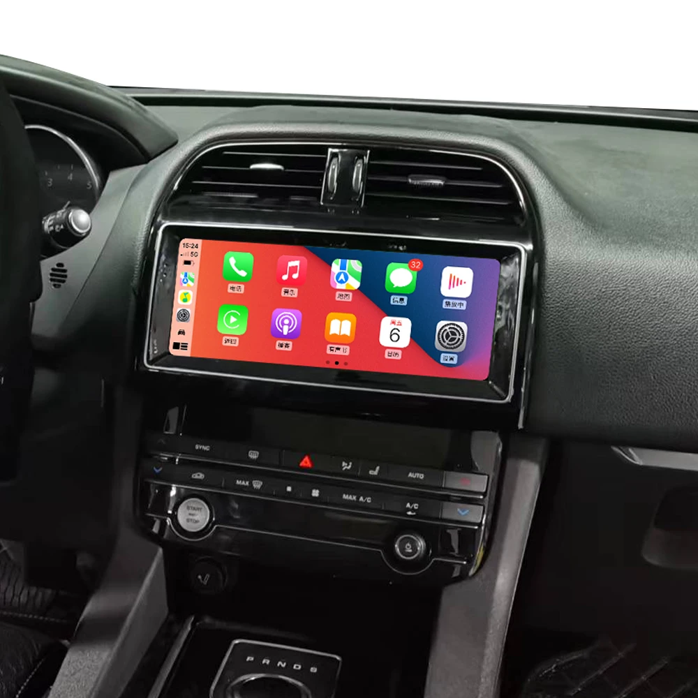 Rádio do carro para Jaguar F-pace 2016-2019, Carplay, WiFi, Navegação GPS, Leitor multimídia, Auscultador de áudio