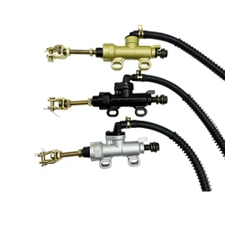 Universal Motorcycle One-line Pump Rear Brake Pump Foot Hydraulic Master Oil Cylinder Refit
