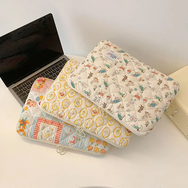 

11/14/15inch Korean Tablet Handbag Kindle Case Sleeve Pouch for IPad Mini 2/3/4 Air 1/2 Pro 9.7 Cover Notebook Storage Bag