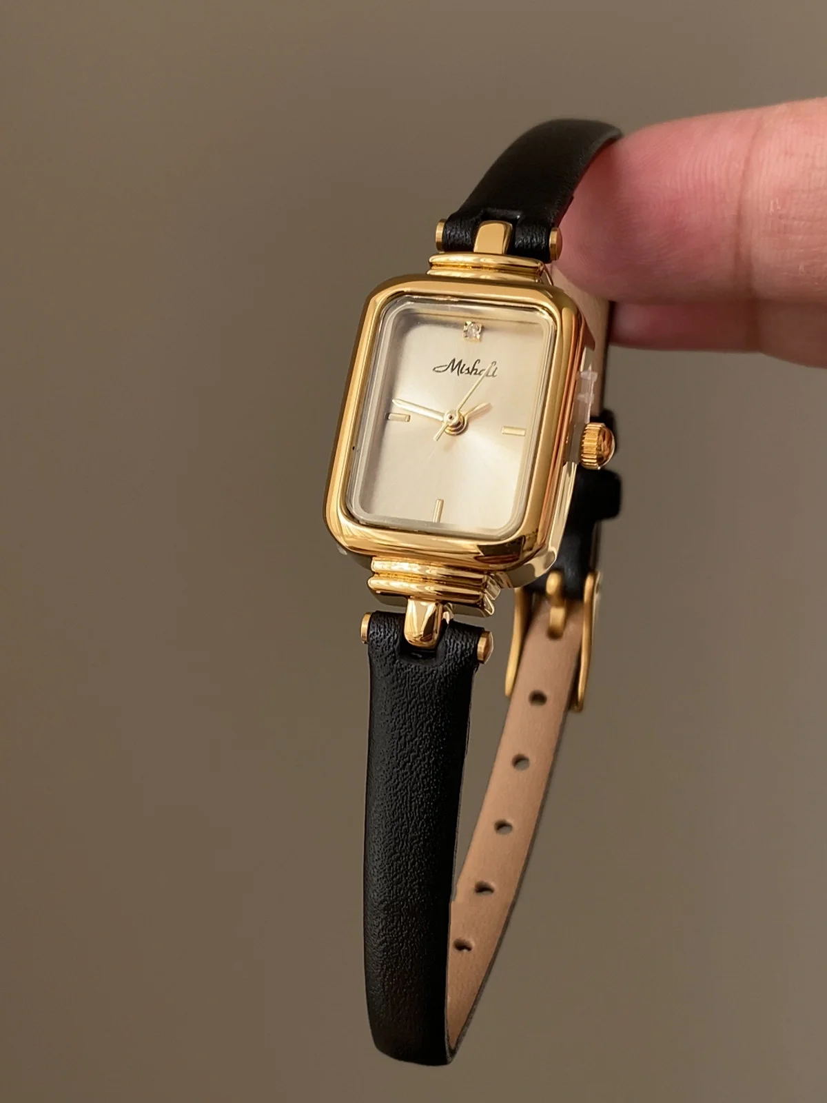 Vintage Rectangle Leather Watc - Luxury Watch Vintage ulasan dan harga