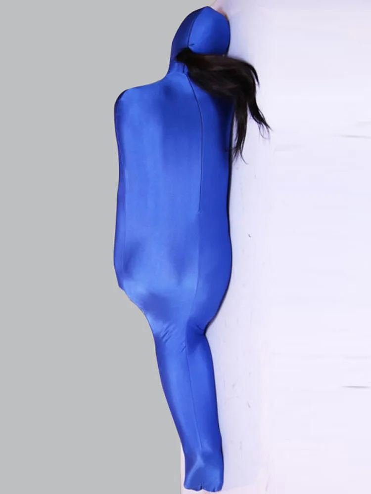 Hot Sexy Shiny Spandex Bondage Catsuit Cosplay Mummy Sleeping Bag Bodystocking Tights Full Coat Zentai Bodysuit Jumpsuit Leotard