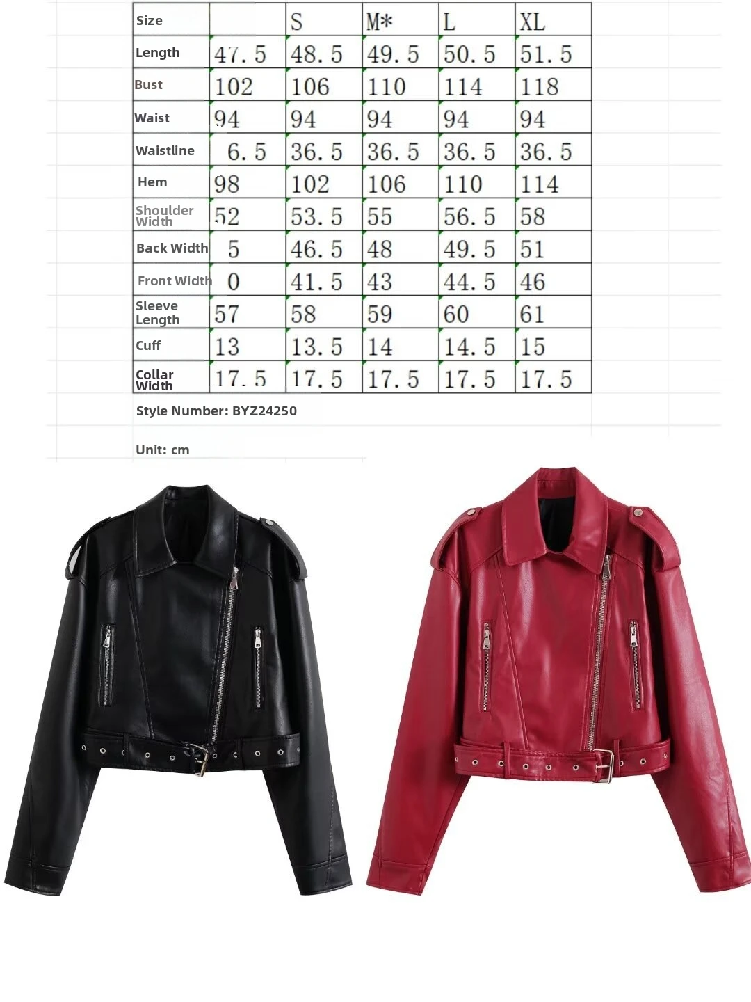 Chaqueta de moto de cuero PU para mujer Otoño Invierno estilo europeo americano ropa de calle con personalidad