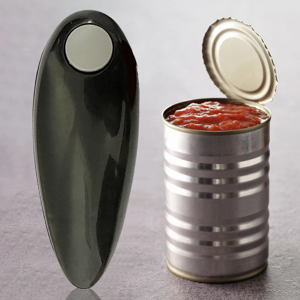

Electric Can Opener Automatic Bottle Opener Battery Operated Tin Opener One Touch Smooth Edges Cans Opener for All Kinds of Jars
