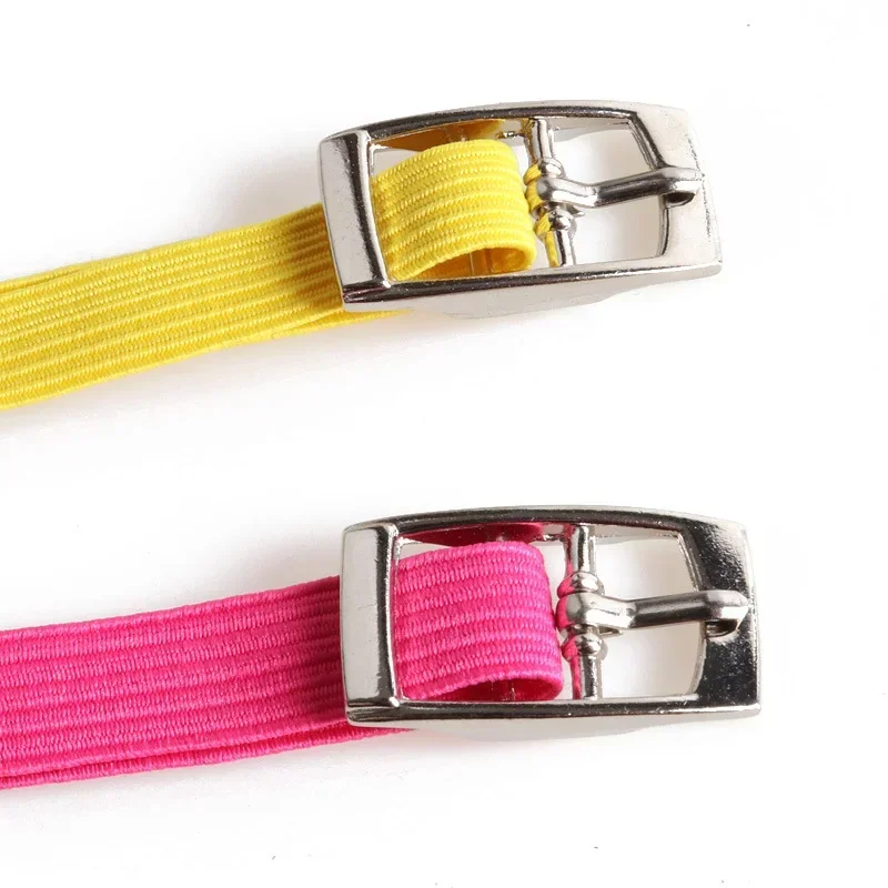 Cute Macaron Color Elastic Webbing Cat Collar Adjustable PU Small Bell Collar for Puppies And Cats