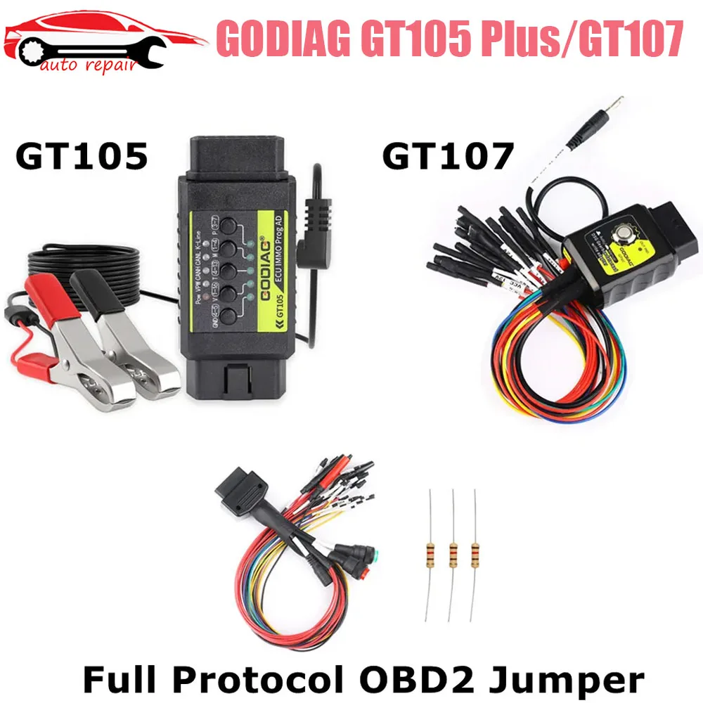 

GODIAG GT105 Plus GT107 DSG Gearbox Data Read/Write Adapter Full Protocol OBD2 Jumper DQ250 DQ200 VL381 VL300 DQ500 PCMtuner