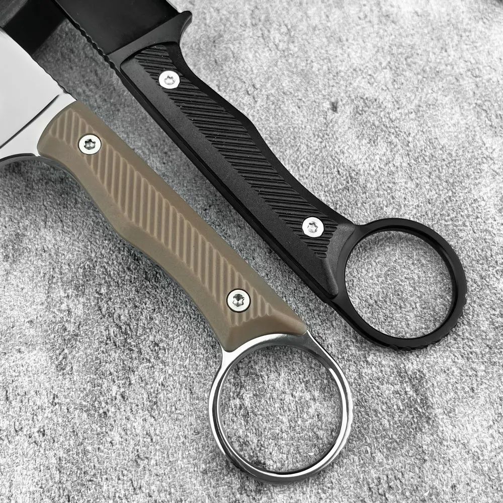 سكين الرقبة TRSKT ، السكاكين التكتيكية ، سكين التخييم Fulltang 440C ، سكين فتح علبة الجيب ، أداة edc مع Kydex Droshipping