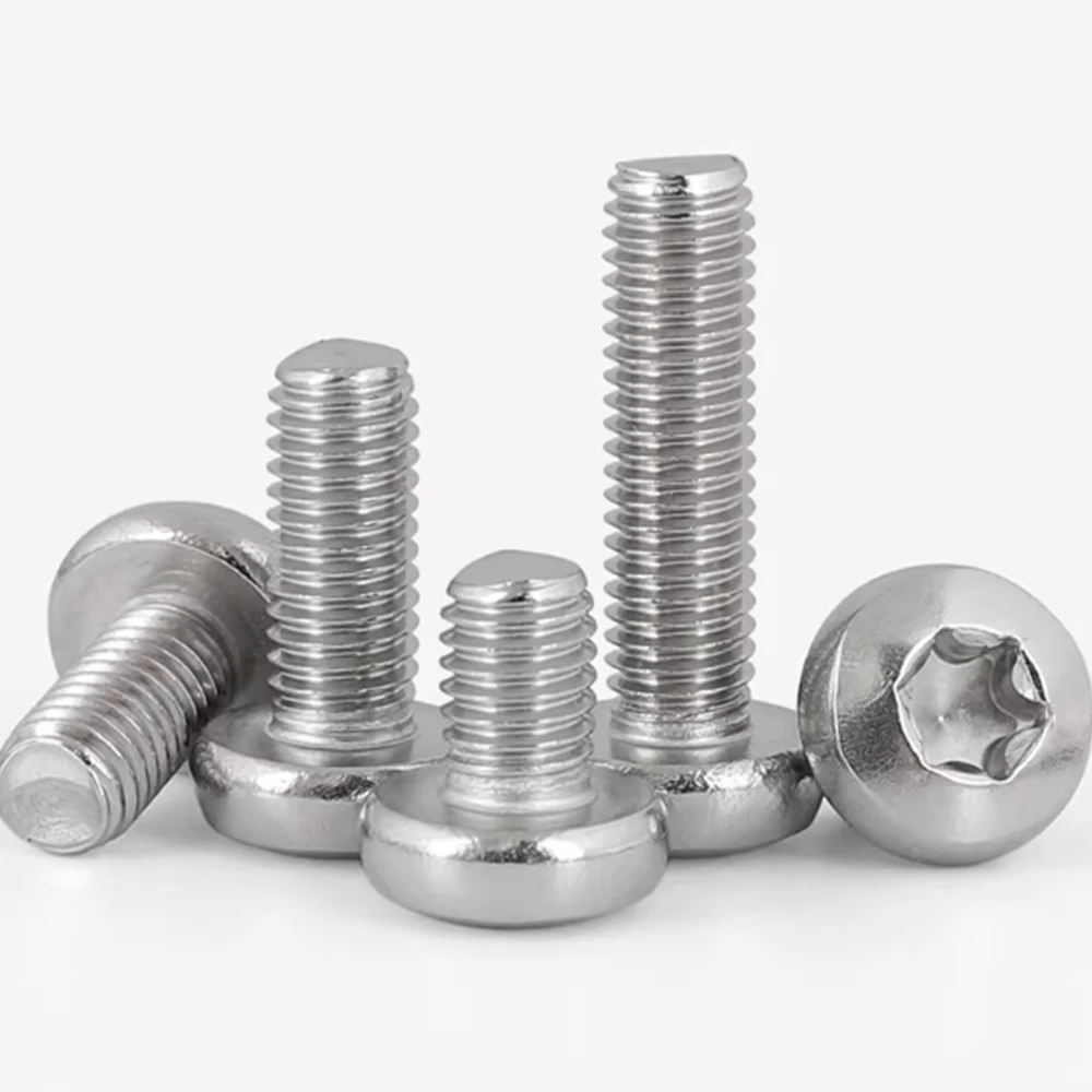 304 Stainless Steel Six-Lobe Round Pan Head Screw M4 M5 M6 M8 Torx Bolt Machine Screws Length 5/6/8/10/12/14/16/18/20-100mm