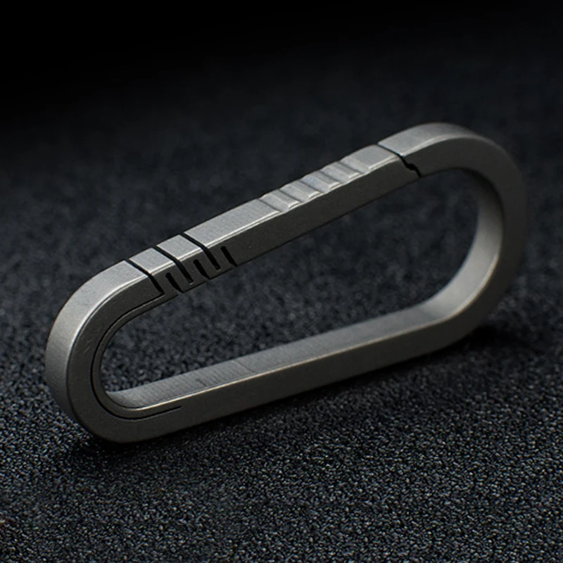 Holder Keychain Key Light Weight Mini Carabiner Hanging Hard Outdoor Titanium Alloy Wear-resistant Replacement