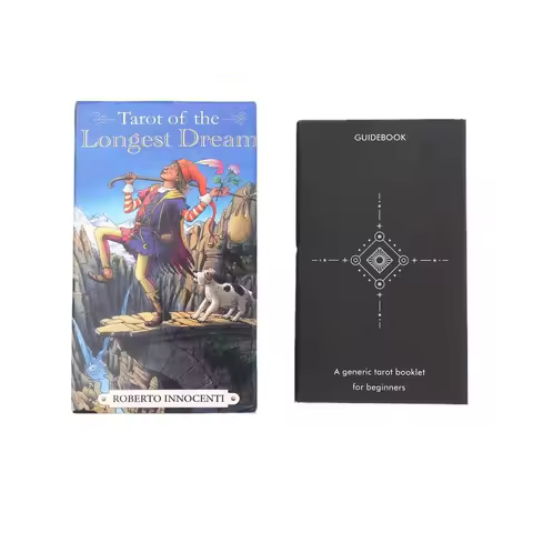 The Longest Dream Tarot Cards 78pcs Deck with Instruction Booklet, Ideal for Enthusiasts and Board Game Lovers