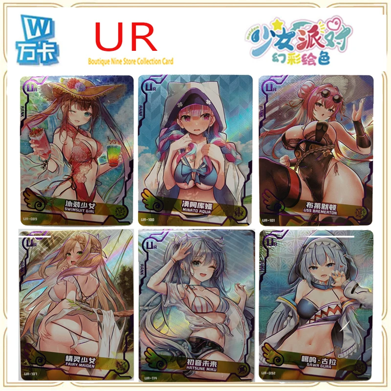 

Anime Girl Party UR Rare Flash Card Nakano Miku Hatsune Miku Kitagawa Marin Morgan Genuine Game Collection Card Toy Gift