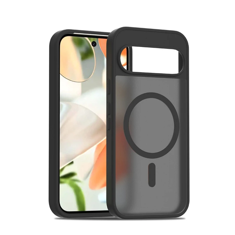 Klare, transparente, matte, magnetische Hülle für Magsafe, für Google Pixel 7 8 9 10 11 Pro XL 11A 10A 9A 8A 7A, stoßfeste Handyhülle